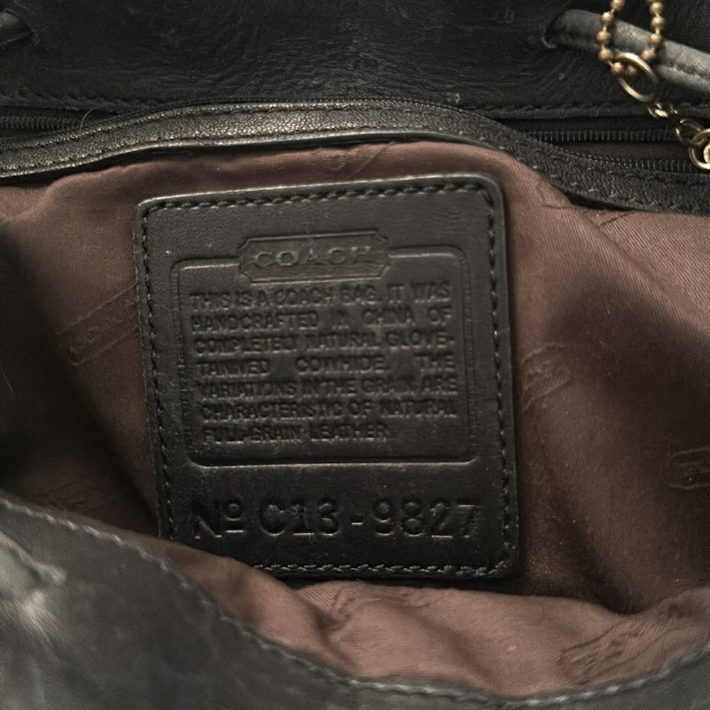 COACH Vintage 90’s Y2K Hampton Legacy Backpack Black - Picture 4 of 11